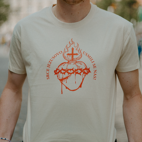 Majica Srce J-L crem