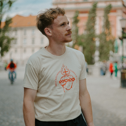 Majica Srce J-L crem